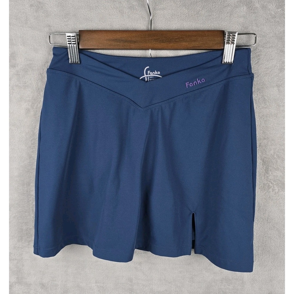 Fanka Athletic Skort Women's Size Small Blue Activewear Tennis Golf Skirt
